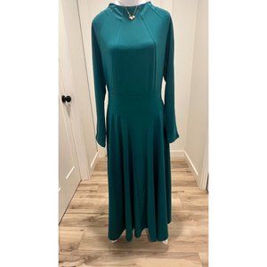 SHEIN VINTAGE GREEN LONG DRESS